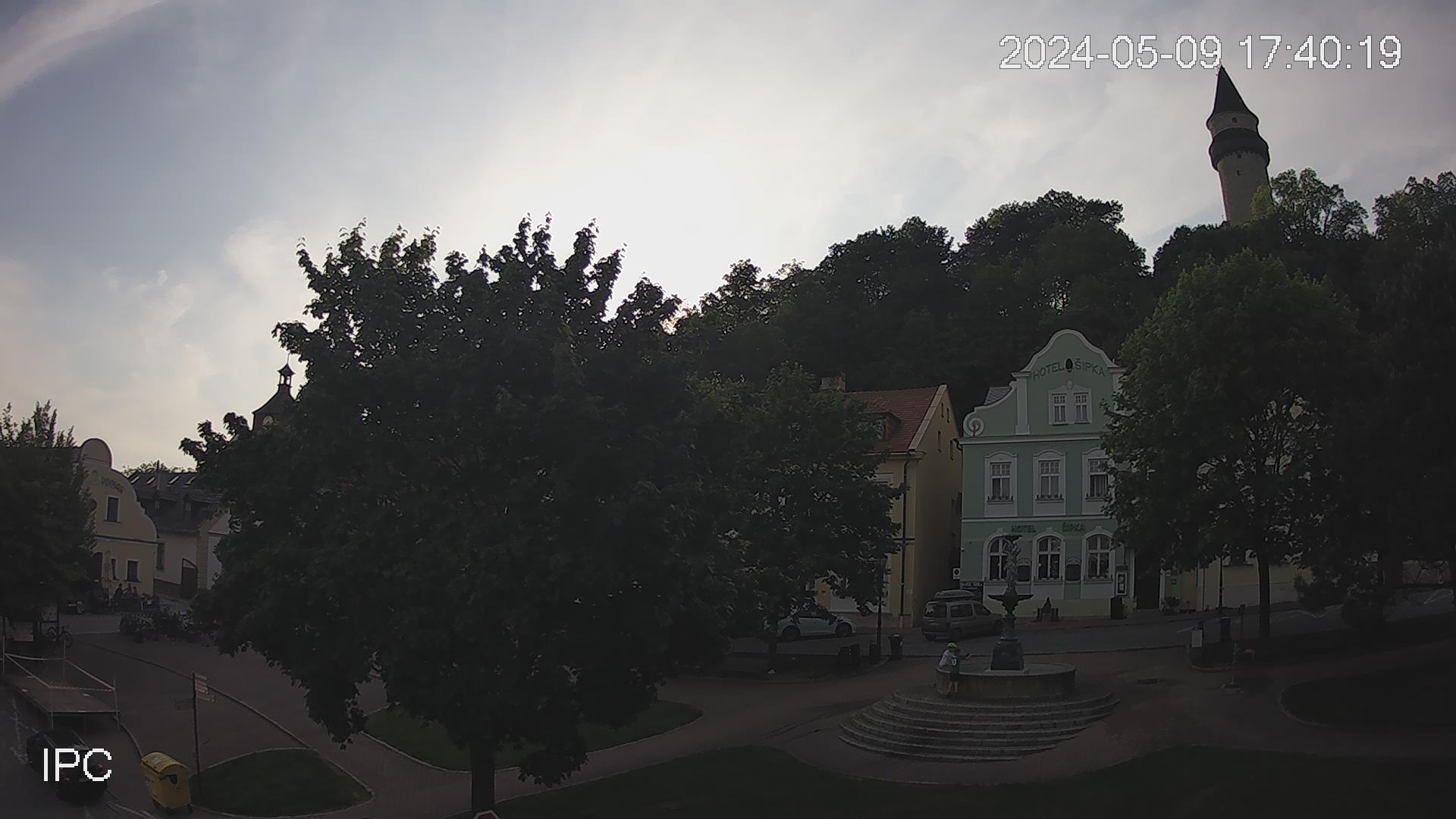 Webkamera na náměstí ve Štramberku.