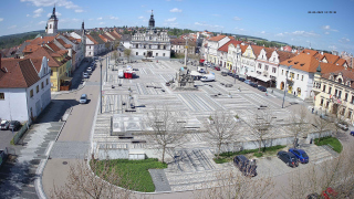Snímek náměstí z webové kamery